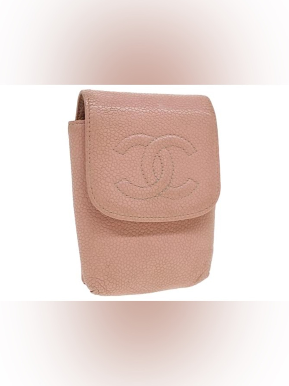 RARE CHANEL Vintage Mini Caviar Leather Pouch/Shoulder/Waist/Crossbody bag